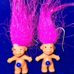 90's Troll Doll Earrings